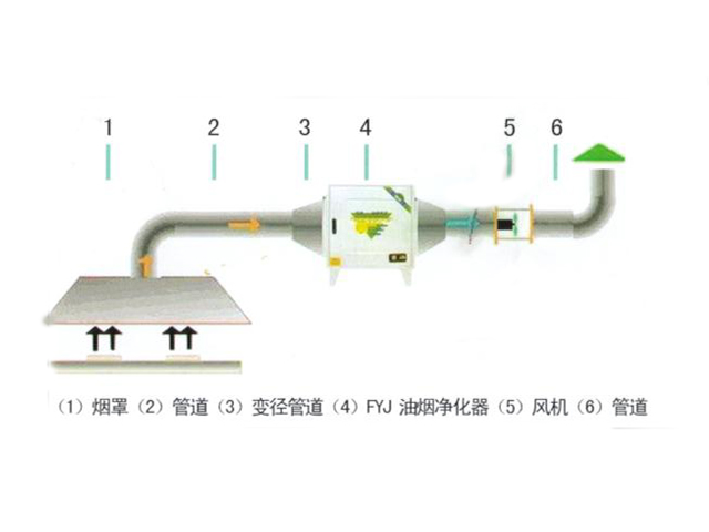 饭店榴莲网站视频油烟处理设备和排烟系统