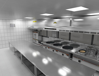 大型食堂厨具厂家告诉你商用榴莲网站视频照明设计方法